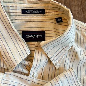 Gant pale yellow button-front shirt | 16 32/33